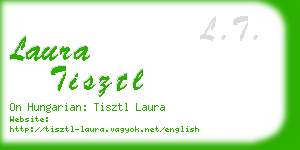laura tisztl business card